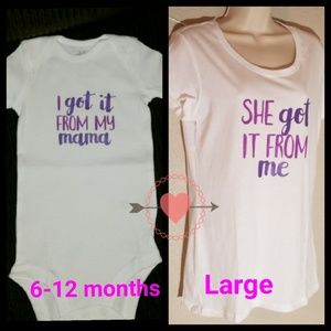 Matching Mommy and Baby Tee